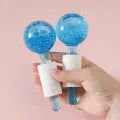 Herbal Glow Ice Crystal Face Roller Globes (2 Pcs) | Cold Facial Massager for Face & Neck | Anti-Puffiness & Skin Tightening